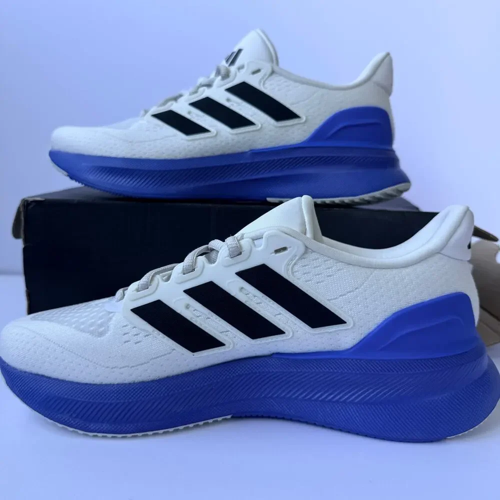 Adidas Ultrarun 5 JQ6943 White Black Blue Men's 8 / UK 7.5 Running NIB
